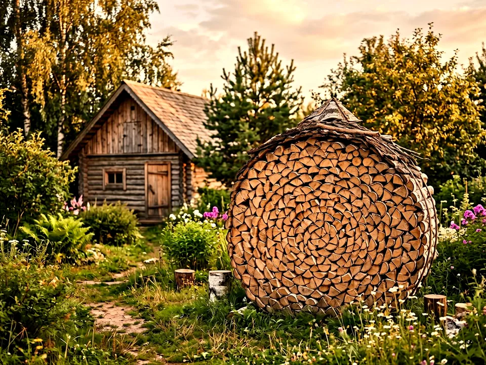 Круговая поленница holzhausen, Рублёво, переулок Новая, 39